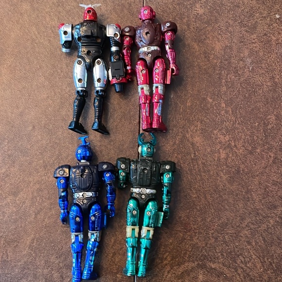 1996 Bandai Metallic Power Rangers Action Figures Lot of 4 - Picture 2 of 7